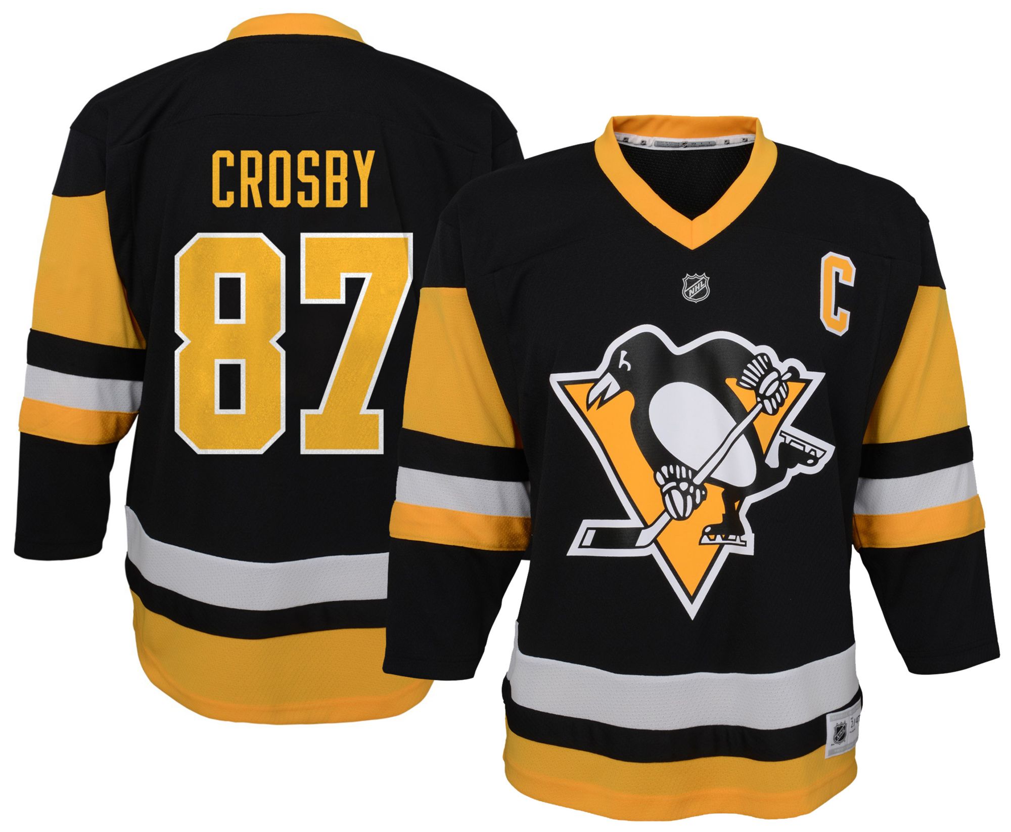 NHL Boys' Pittsburgh Penguins Sidney Crosby #87 Black Home Replica Jersey product image