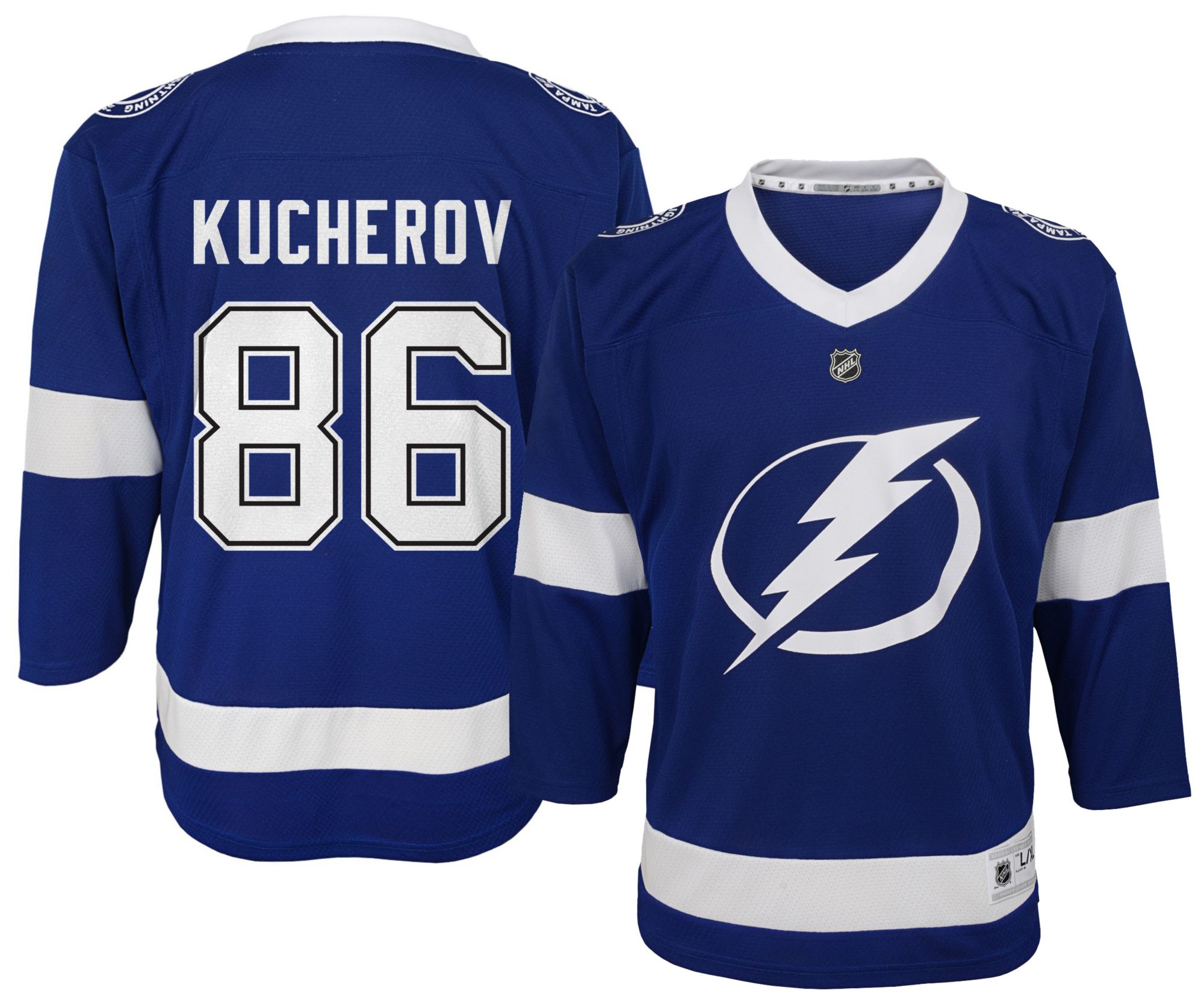NHL Boys' Tampa Bay Lightning Nikita Kucherov #86 Blue Home Replica Jersey product image