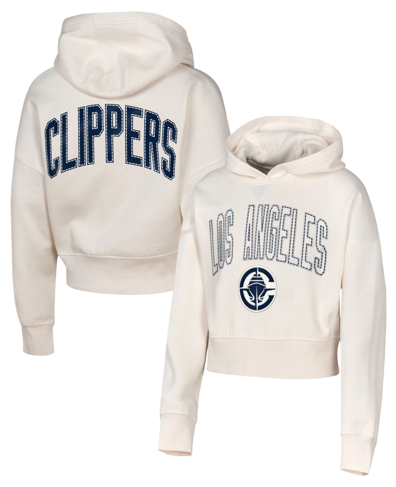 NBA Girls' Los Angeles Clippers Natural Graphic Franchise Cropped Hoodie product image