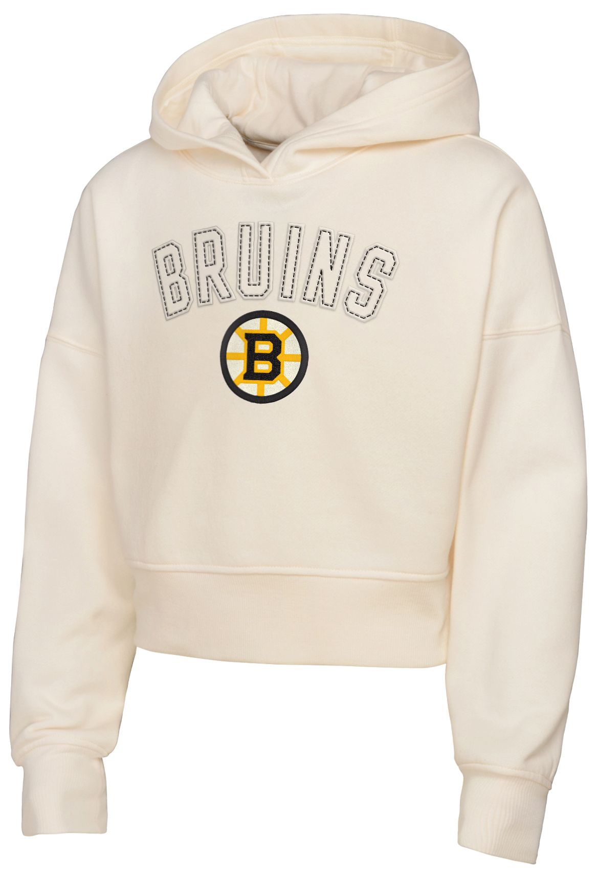 NHL Girls' Boston Bruins Cream Blitz Oversize Pullover Hoodie product image
