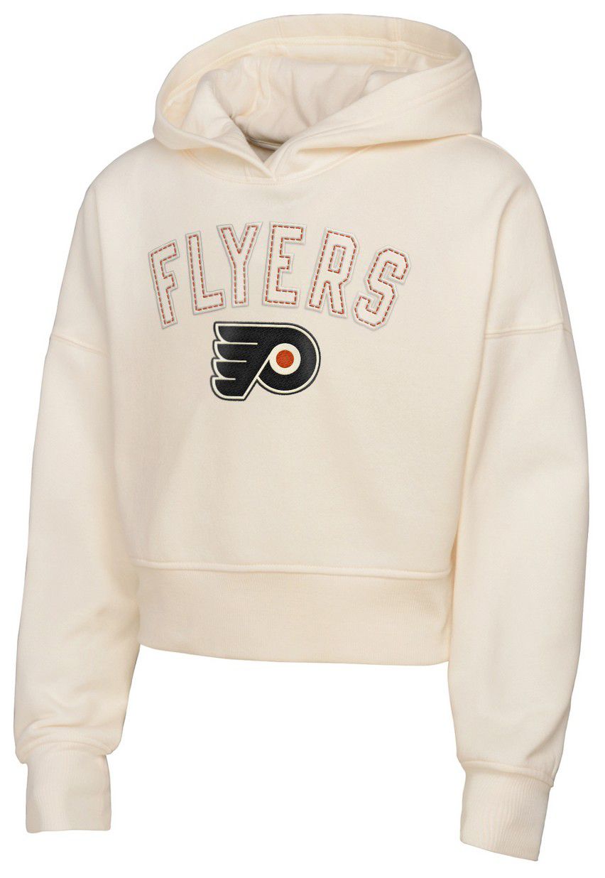 NHL Girls' Philadelphia Flyers Cream Blitz Oversize Pullover Hoodie product image