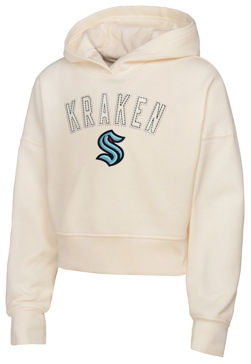 NHL Girls' Seattle Kraken Cream Blitz Oversize Pullover Hoodie product image