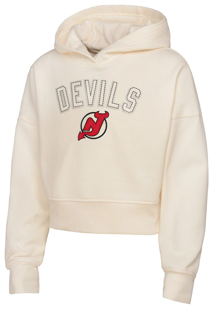 NHL Girls' New Jersey Devils Cream Blitz Oversize Pullover Hoodie product image