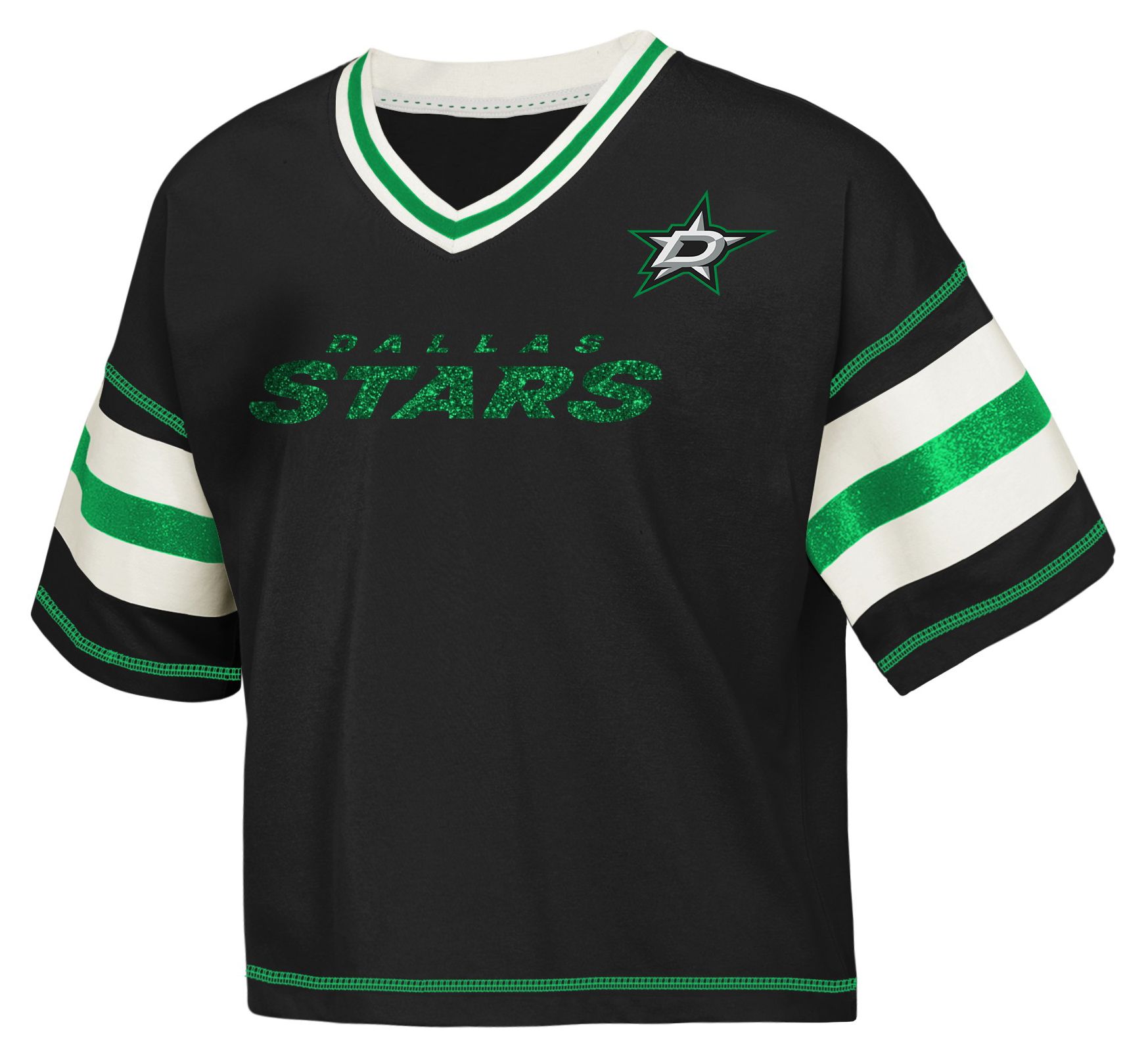 Outerstuff Girls' Dallas Stars Black Goal Getter T-Shirt product image
