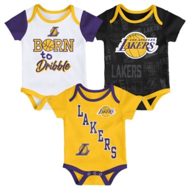 sorry, NBA Infant Los Angeles Lakers White Born To Hoop Creeper Set is currently out of stock