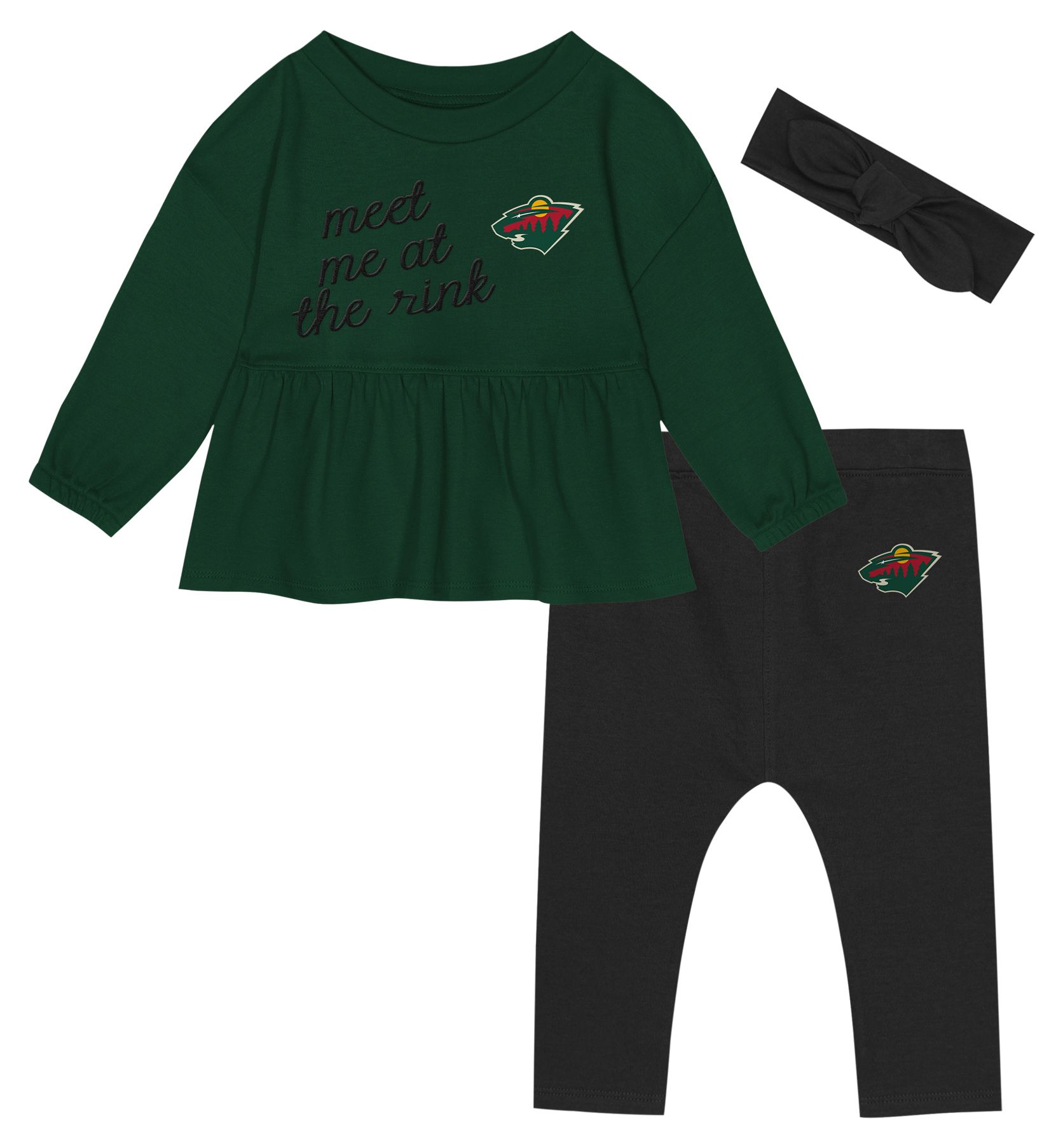 NHL Infant Minnesota Wild Green Rink Queen Set product image