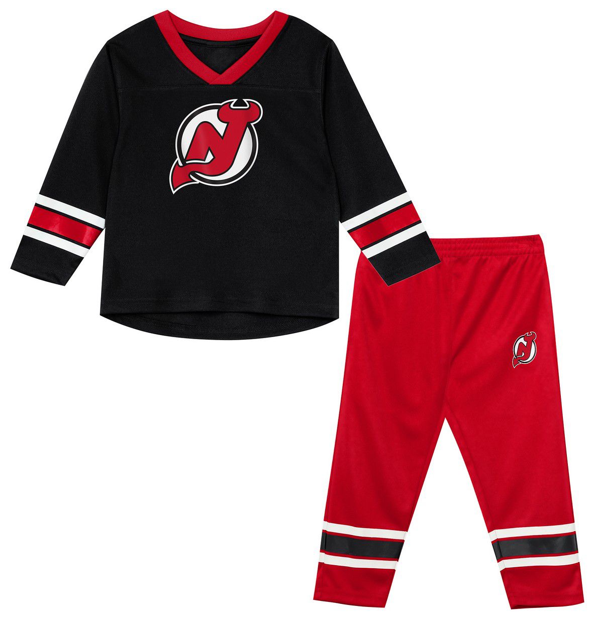 NHL Toddler New Jersey Devils Black Denting Net Apparel Set product image