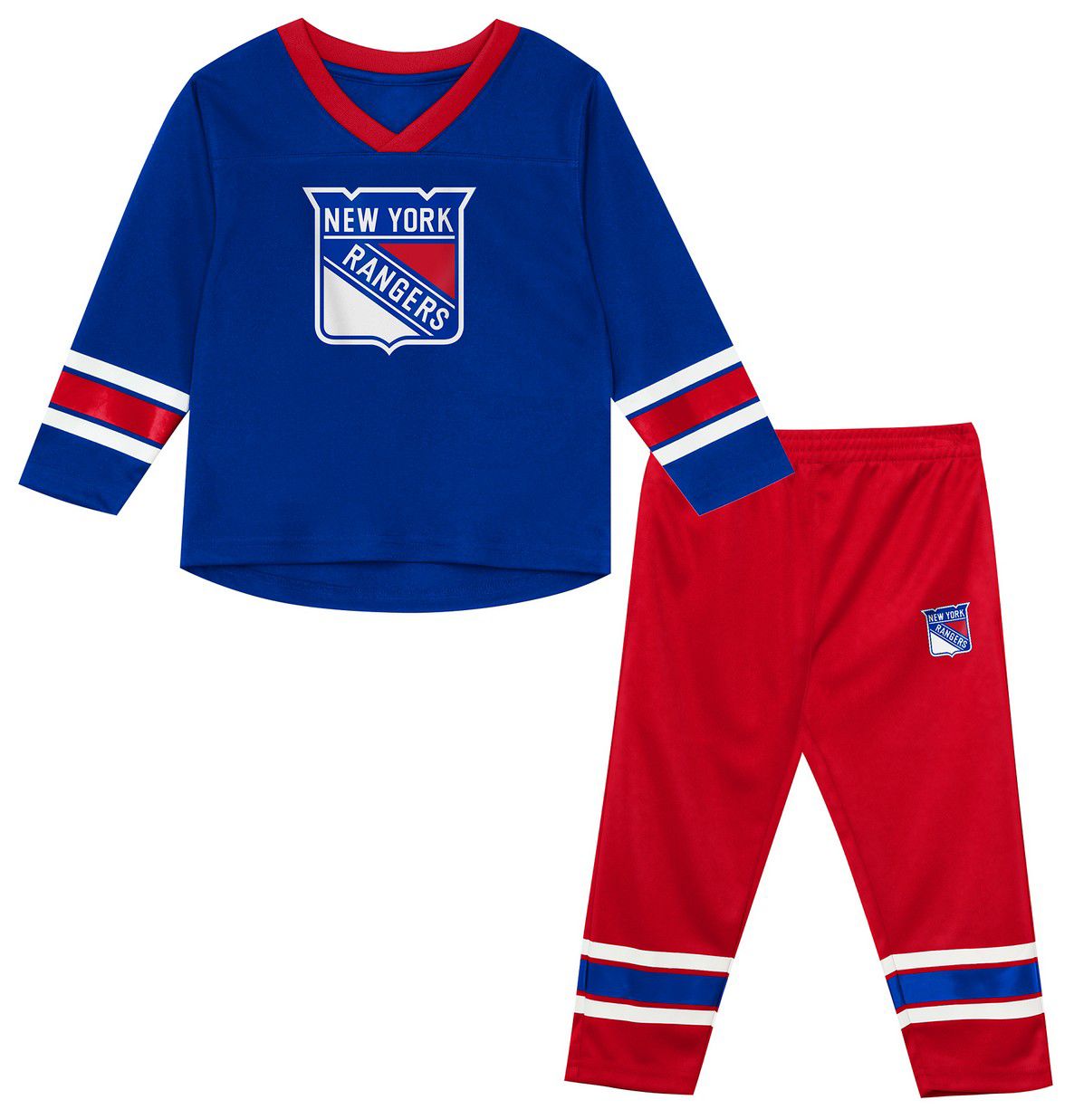 NHL Toddler New York Rangers Blue Denting Net Apparel Set product image