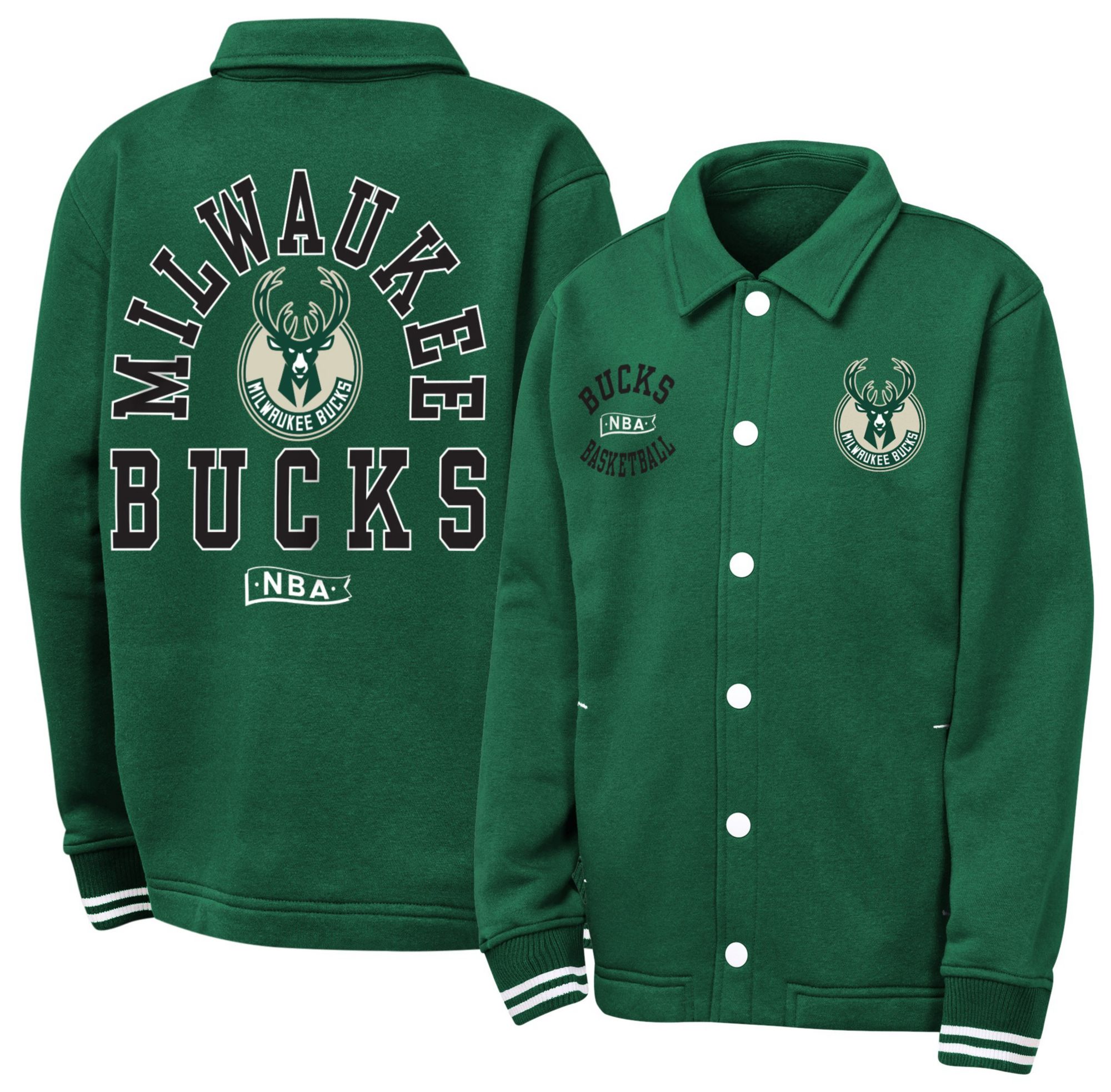 NBA Youth Milwaukee Bucks Green Coach Jacket product image