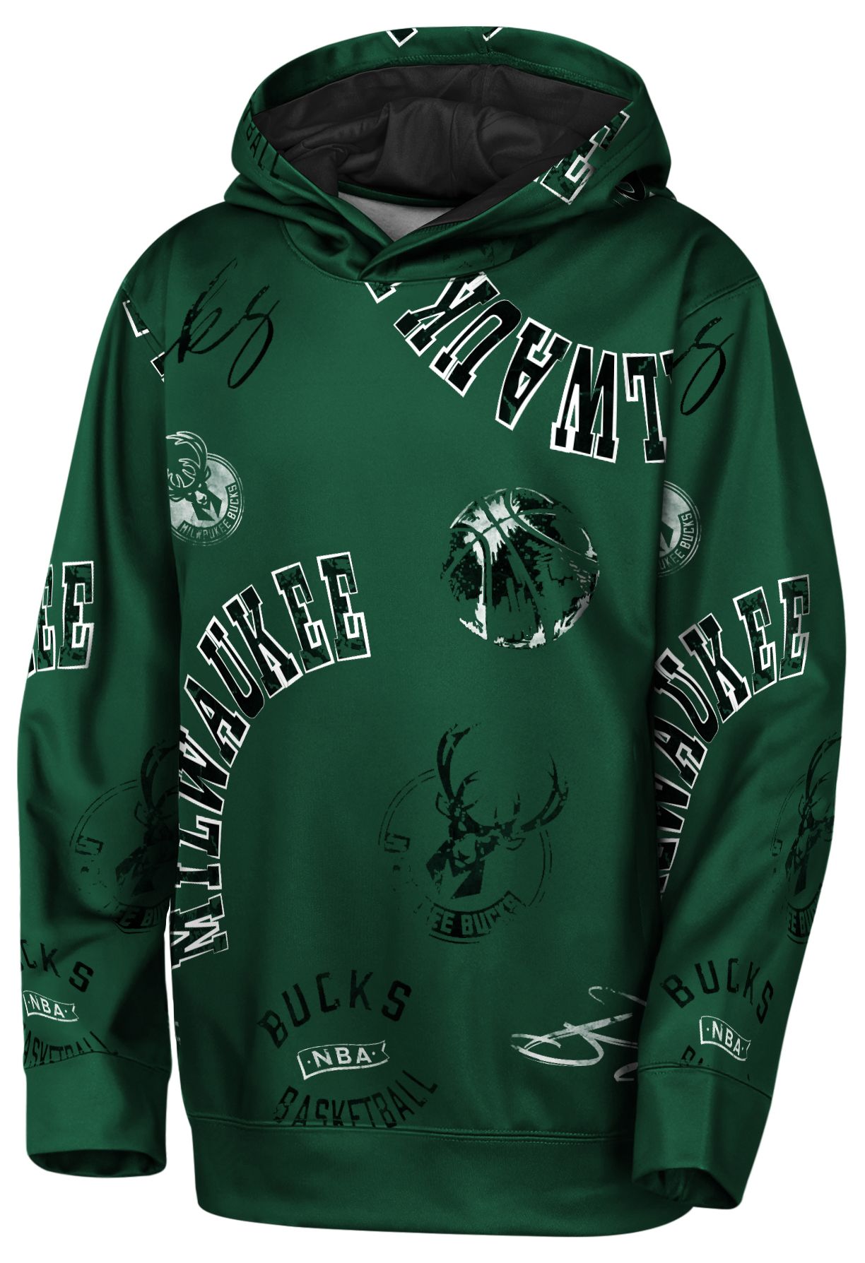 NBA Youth Milwaukee Bucks Green Moving Violation Hoodie product image