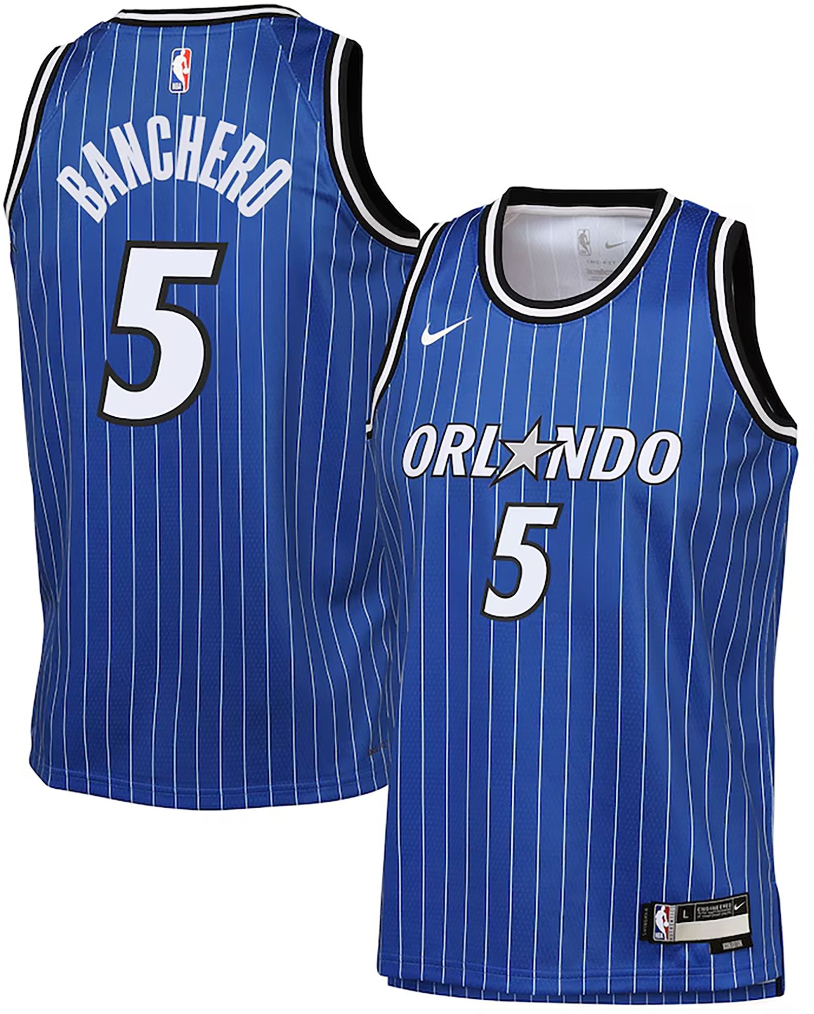 Nike Youth Orlando Magic Paolo Banchero #5 Blue Swingman Icon Jersey product image