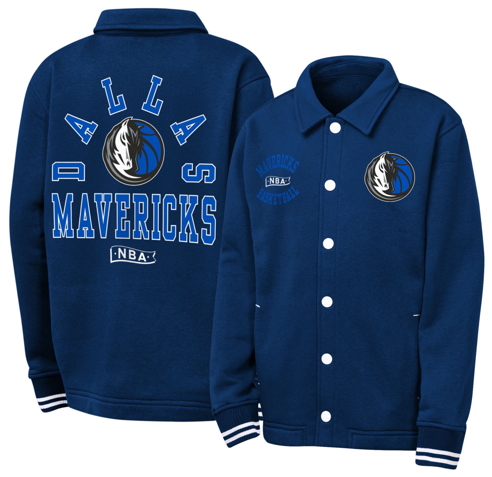 NBA Youth Dallas Mavericks Navy Coach Jacket product image