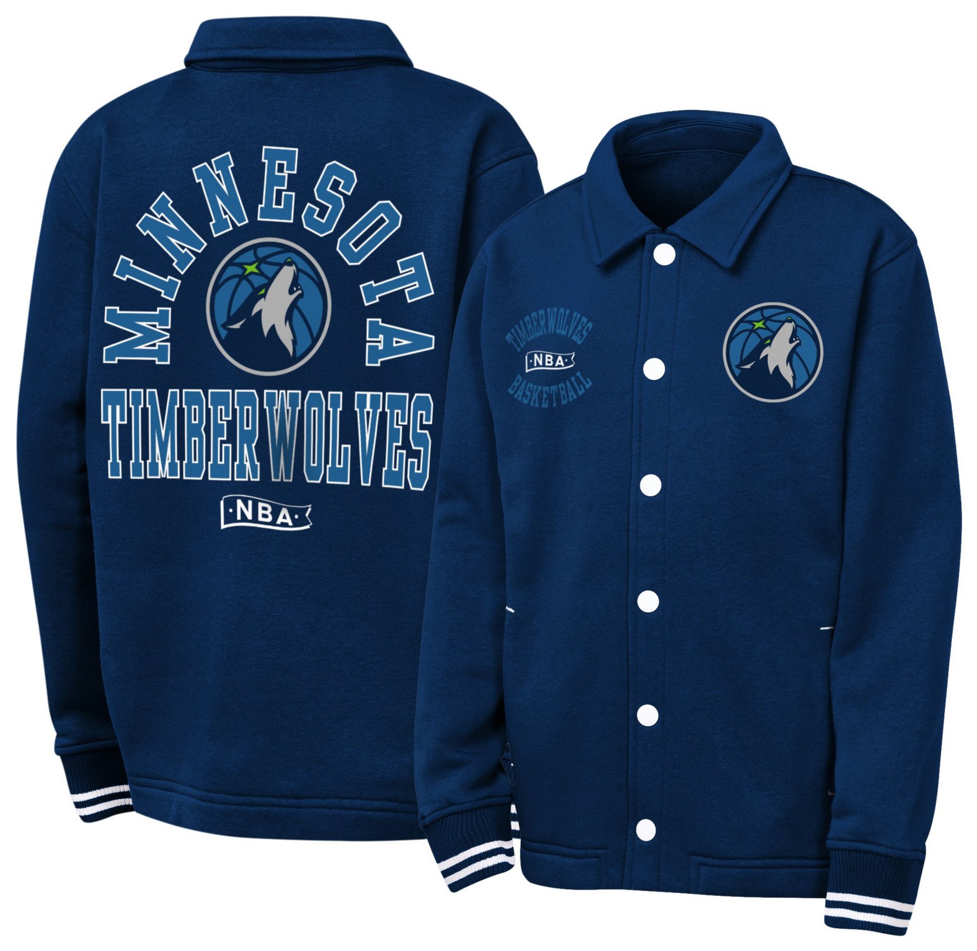 NBA Youth Minnesota Timberwolves Navy Coach Jacket product image