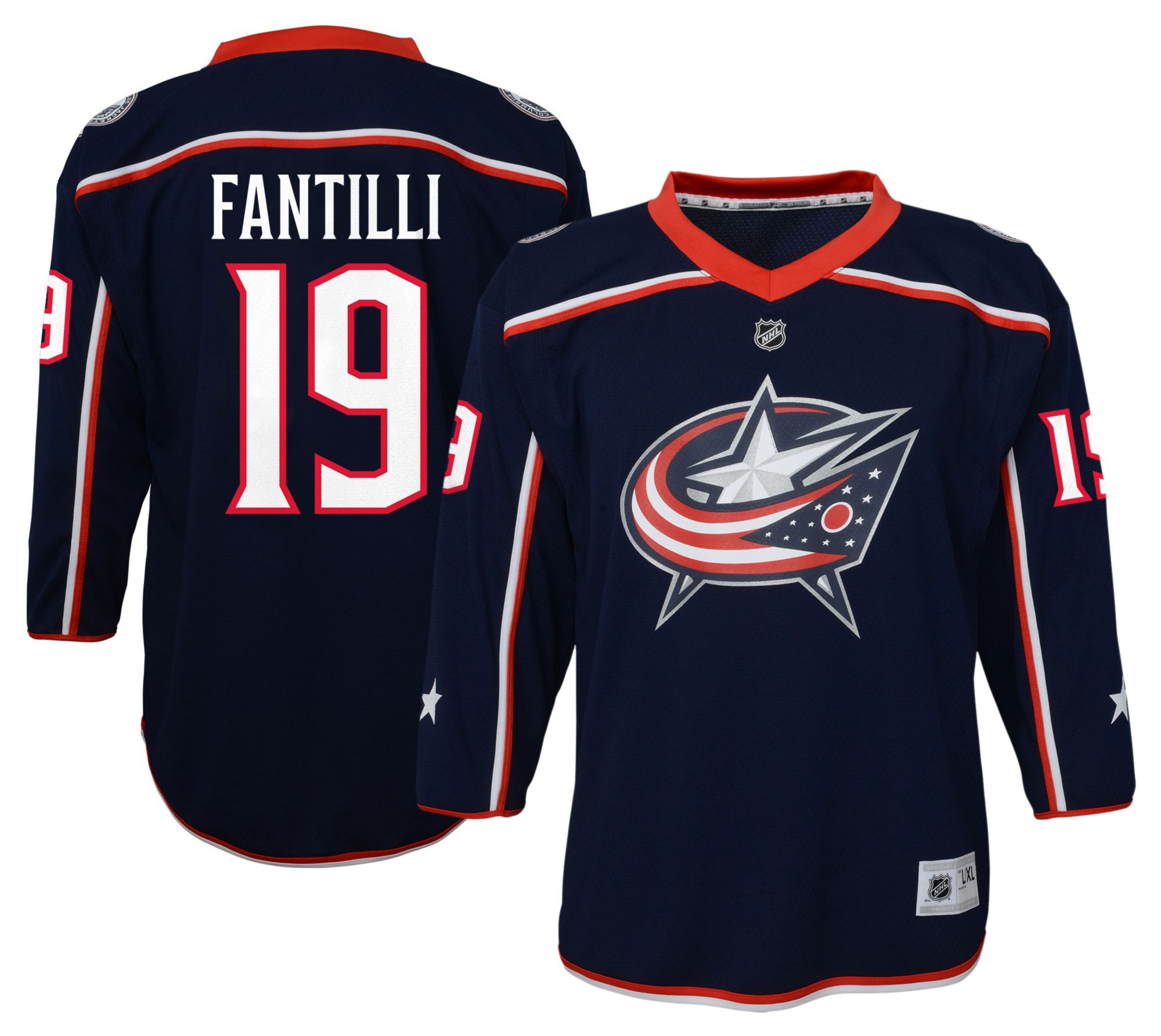 NHL Youth Columbus Blue Jackets Adam Fantilli #19 Navy Home Replica Jersey product image