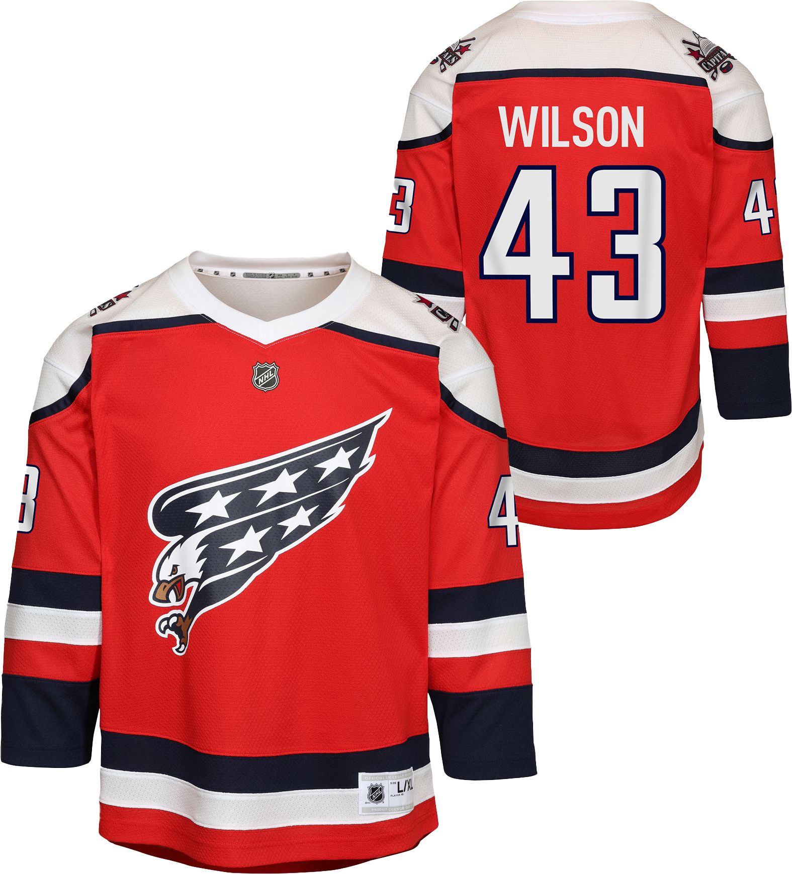 NHL Youth Washington Capitals Tom Wilson #43 Red Alternate Replica Jersey product image
