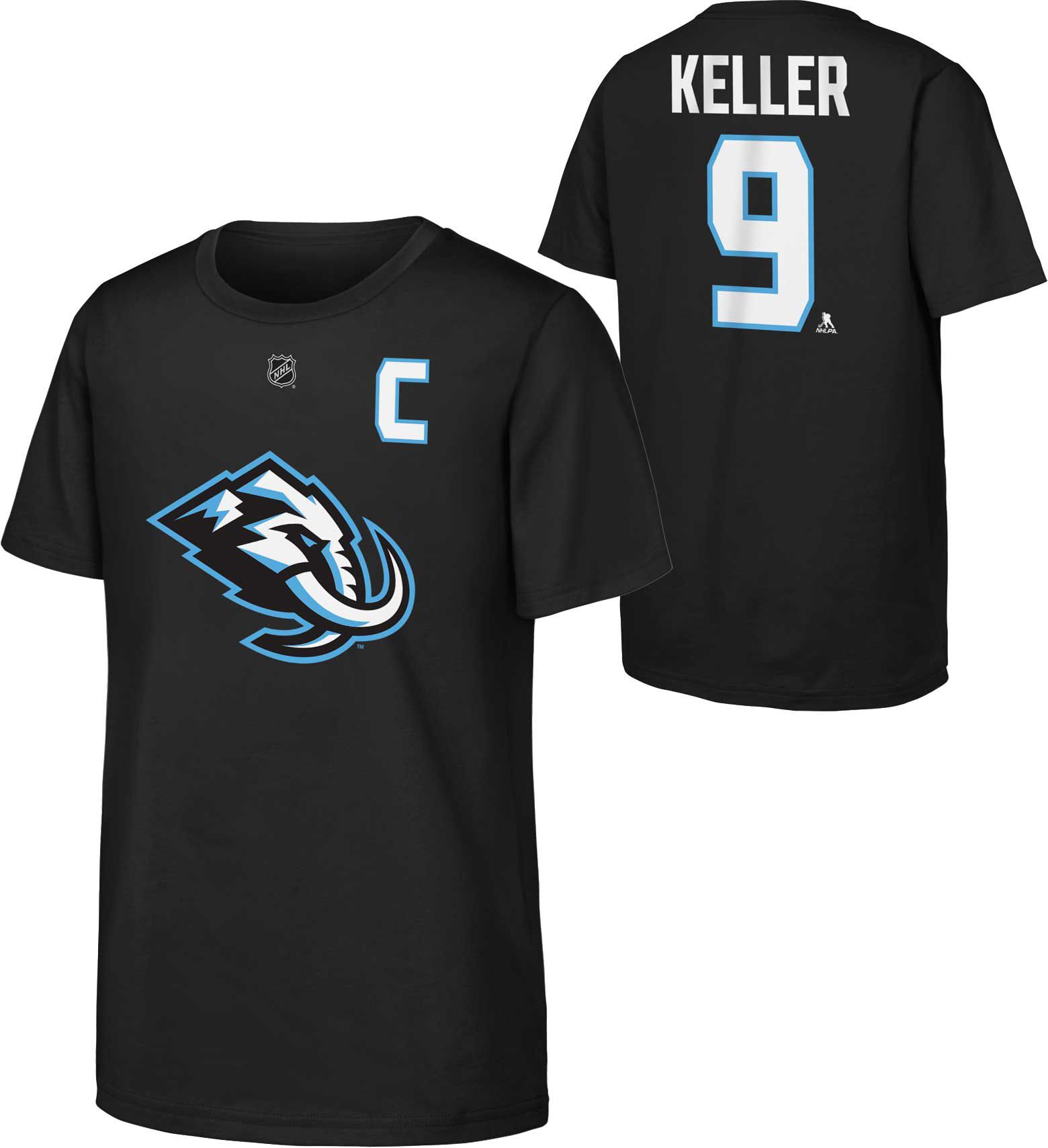 NHL Youth Utah Mammoth Clayton Keller #9 Black T-Shirt product image