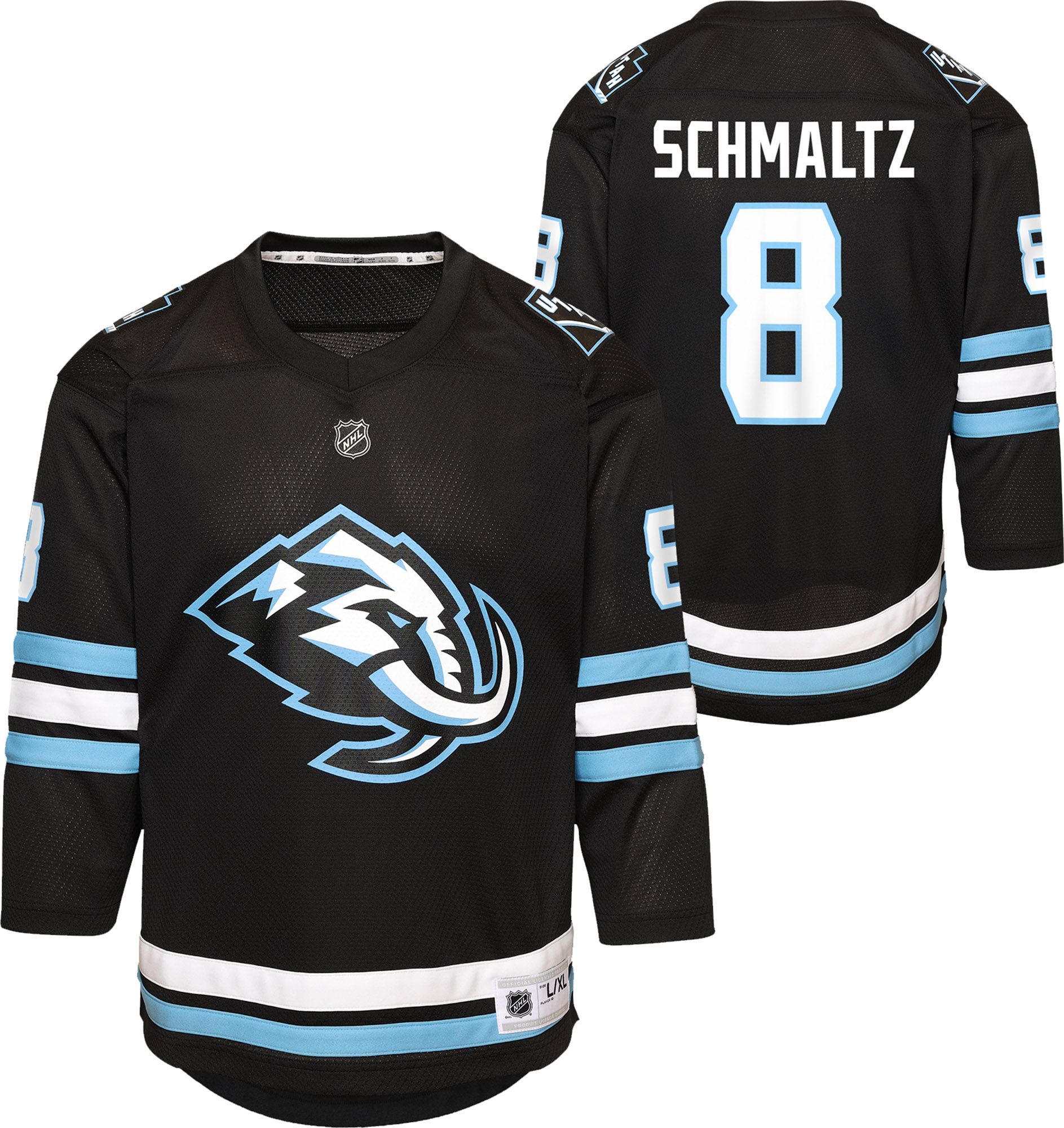 NHL Youth Utah Mammoth Nick Schmaltz #8 Home Black Replica Jersey product image