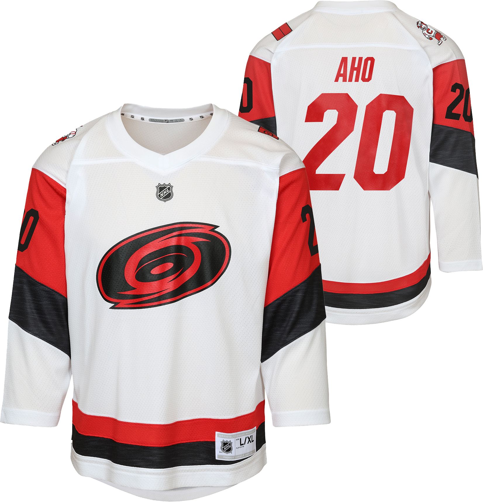 NHL Youth Carolina Hurricanes Sebastian Aho #20 White Away Replica Jersey product image