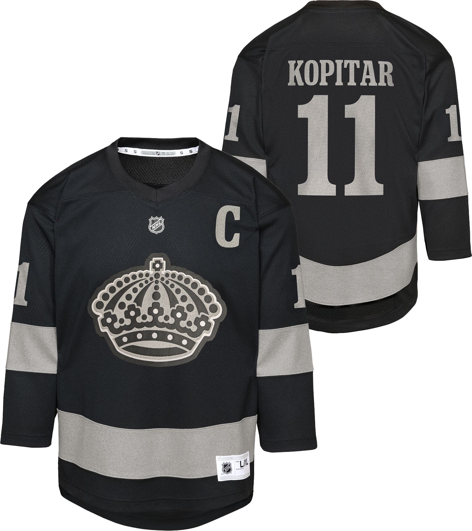 NHL Youth Los Angeles Kings Anze Kopitar #11 Black Alternate Replica Jersey product image