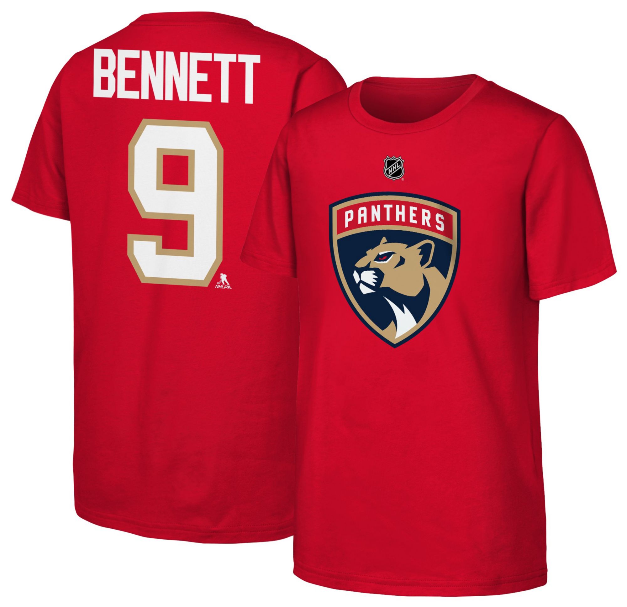 Outerstuff Youth Florida Panthers Sam Bennet #9 Red Short Sleeve T-Shirt product image