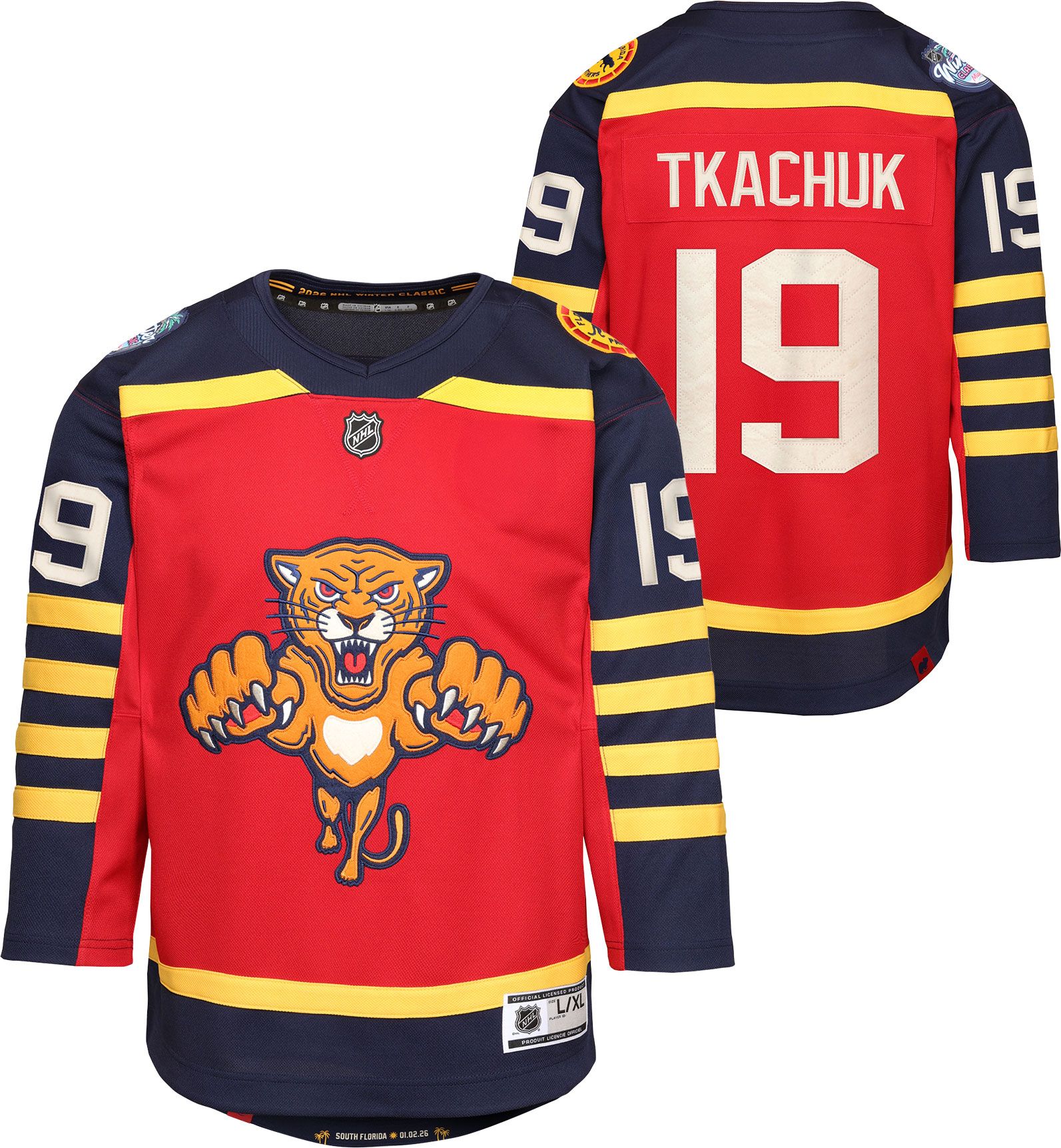 NHL Youth Florida Panthers Winter Classic 2026 Matthew Tkatchuk #19 Replica Jersey product image