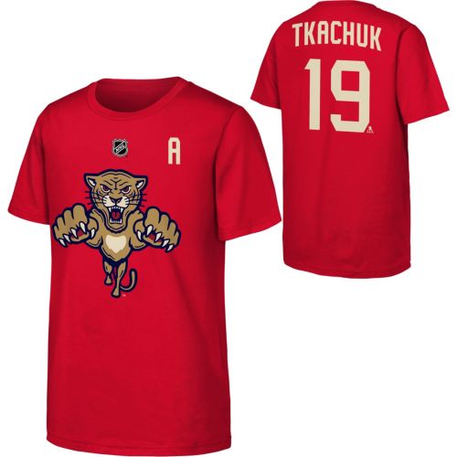 NHL Boys' Florida Panthers Matthew Tkachuk #19 University Red T