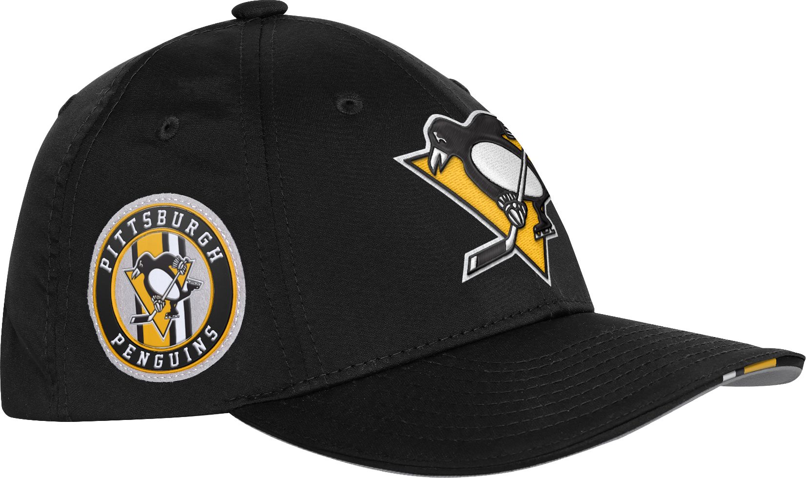 NHL Youth Pittsburgh Penguins Black 2025 Draft Podium Adjustable Hat product image