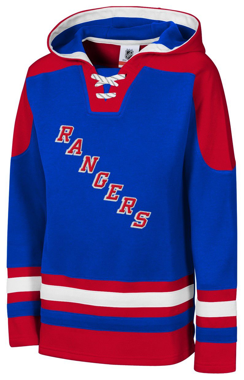 NHL Youth New York Rangers Blue Must-Have Ageless Home Pullover Hoodie product image