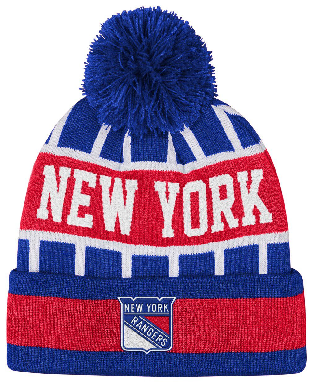 NHL Youth New York Rangers Blue Go Fast Cuff Beanie product image