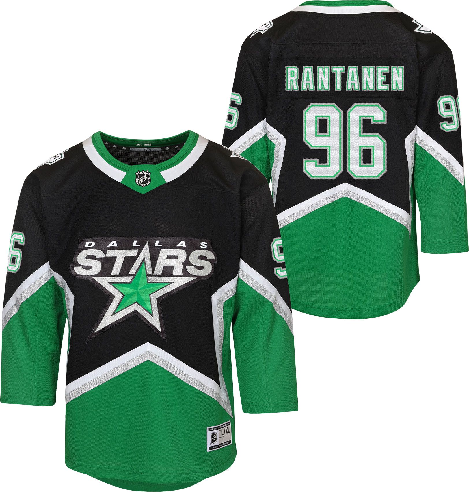 NHL Youth Dallas Stars Black Mikko Rantanen #96 Replica Alternate Jersey product image
