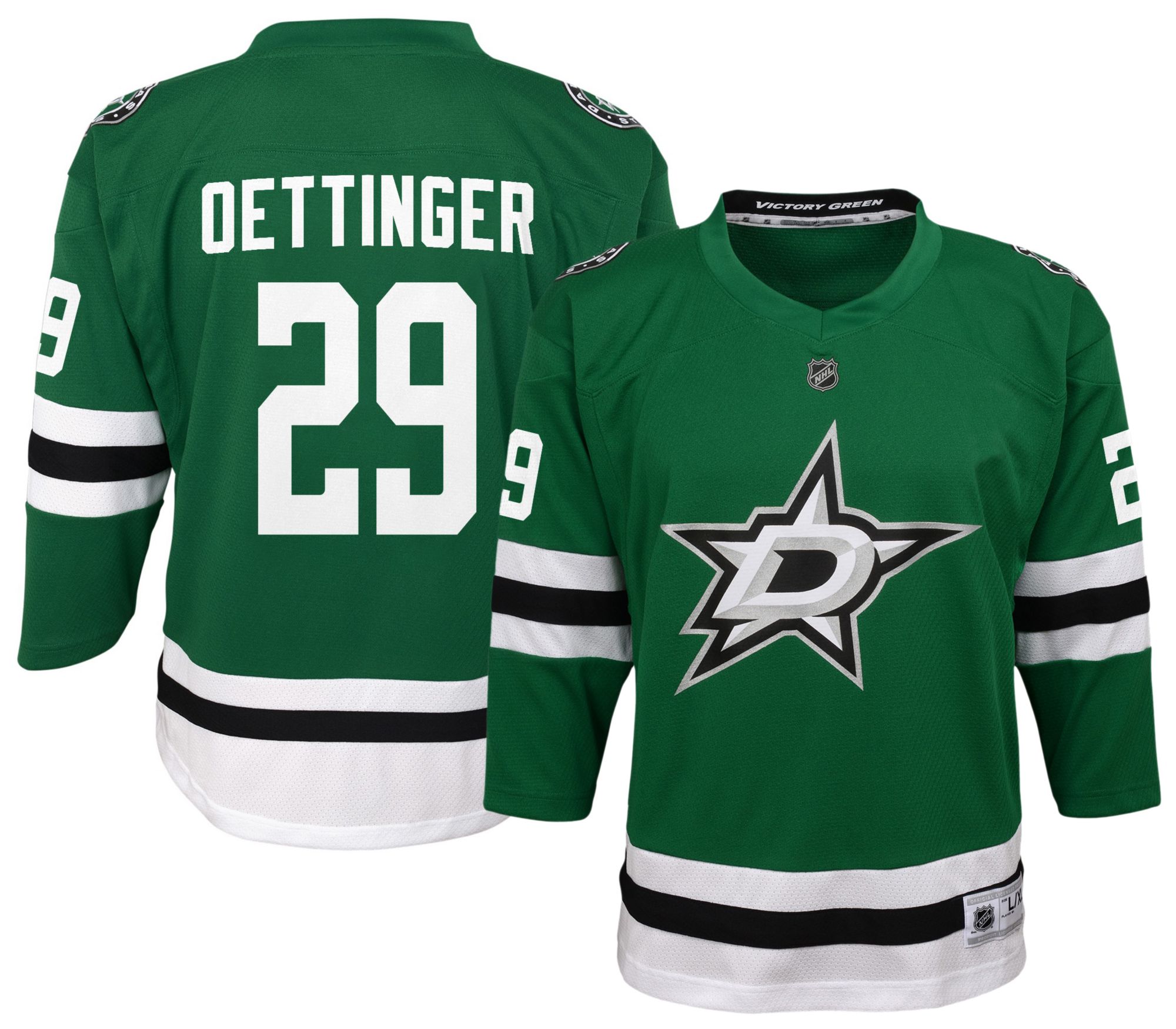 NHL Youth Dallas Stars Jake Oettinger #29 Green Home Replica Jersey product image