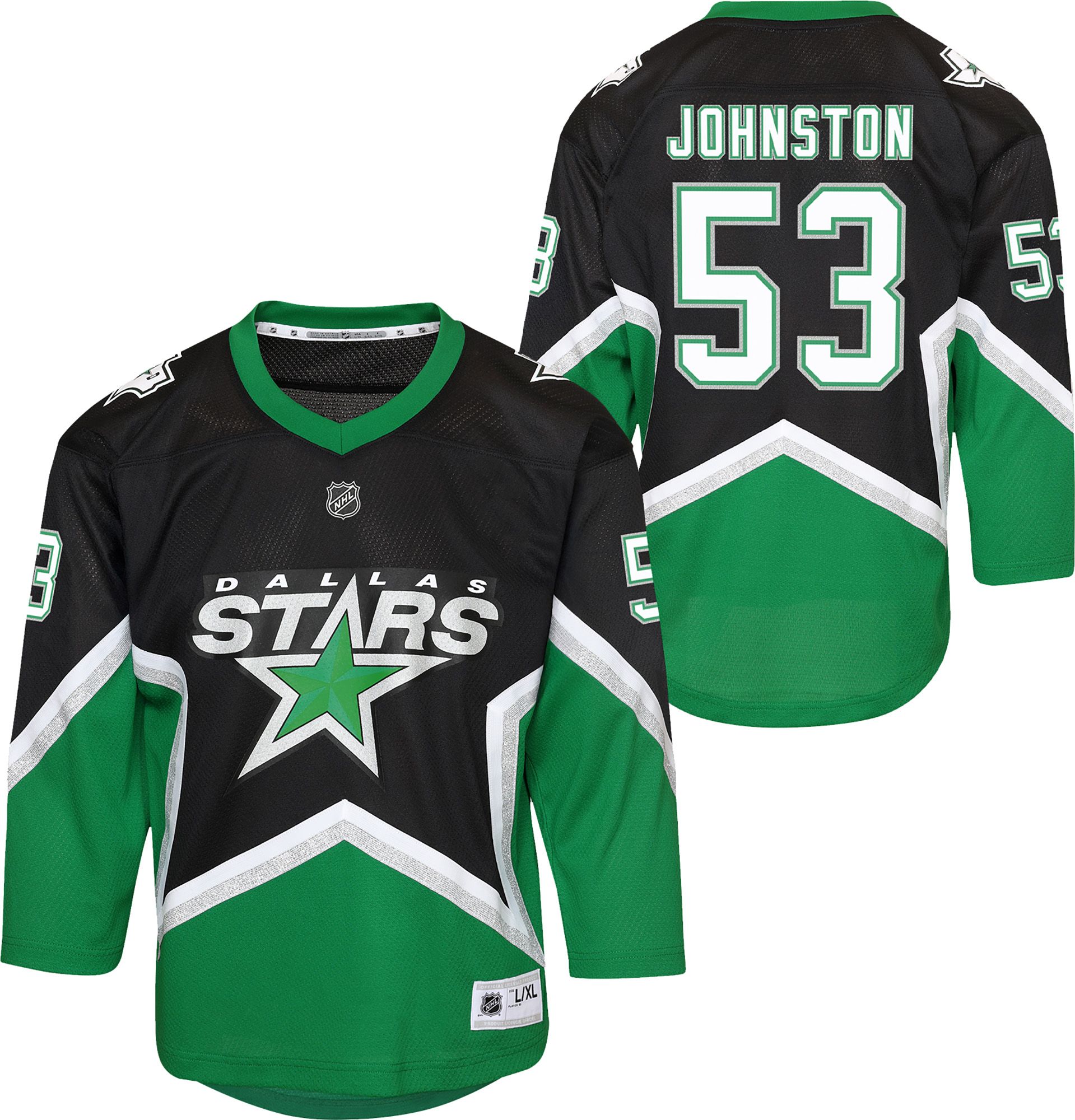 NHL Youth Dallas Stars Wyatt Johnston #53 Black Replica Alternate Jersey product image