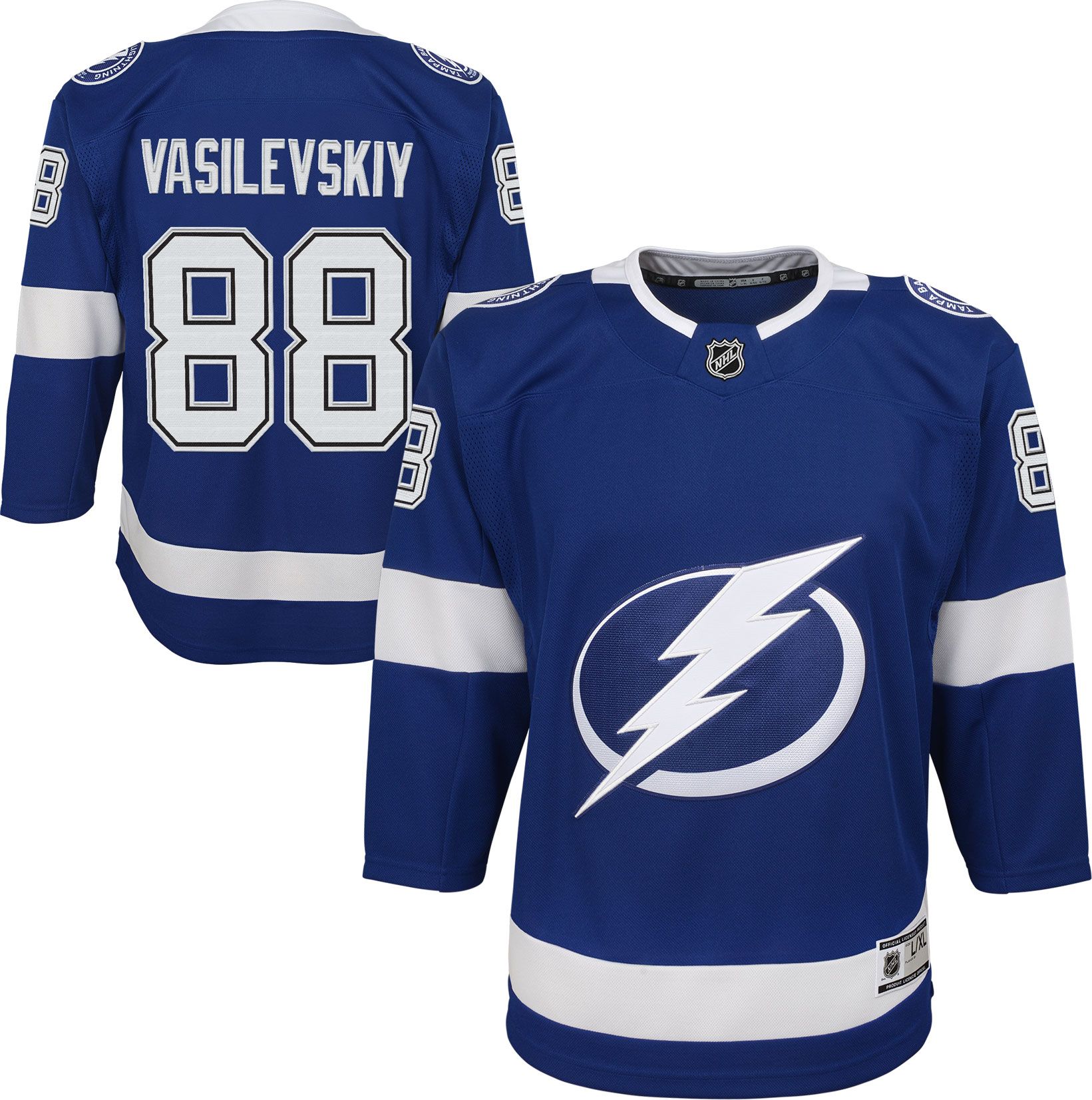 NHL Youth Tampa Bay Lightning Andrei Vasilevskiy Blue Authentic Jersey product image