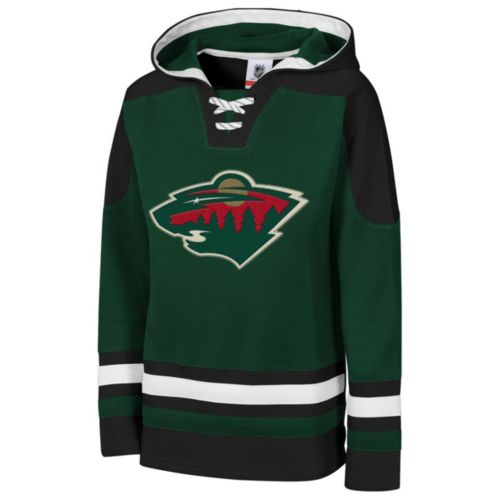 NHL Youth Minnesota Wild Green Set the Tone Long Sleeve Shirt