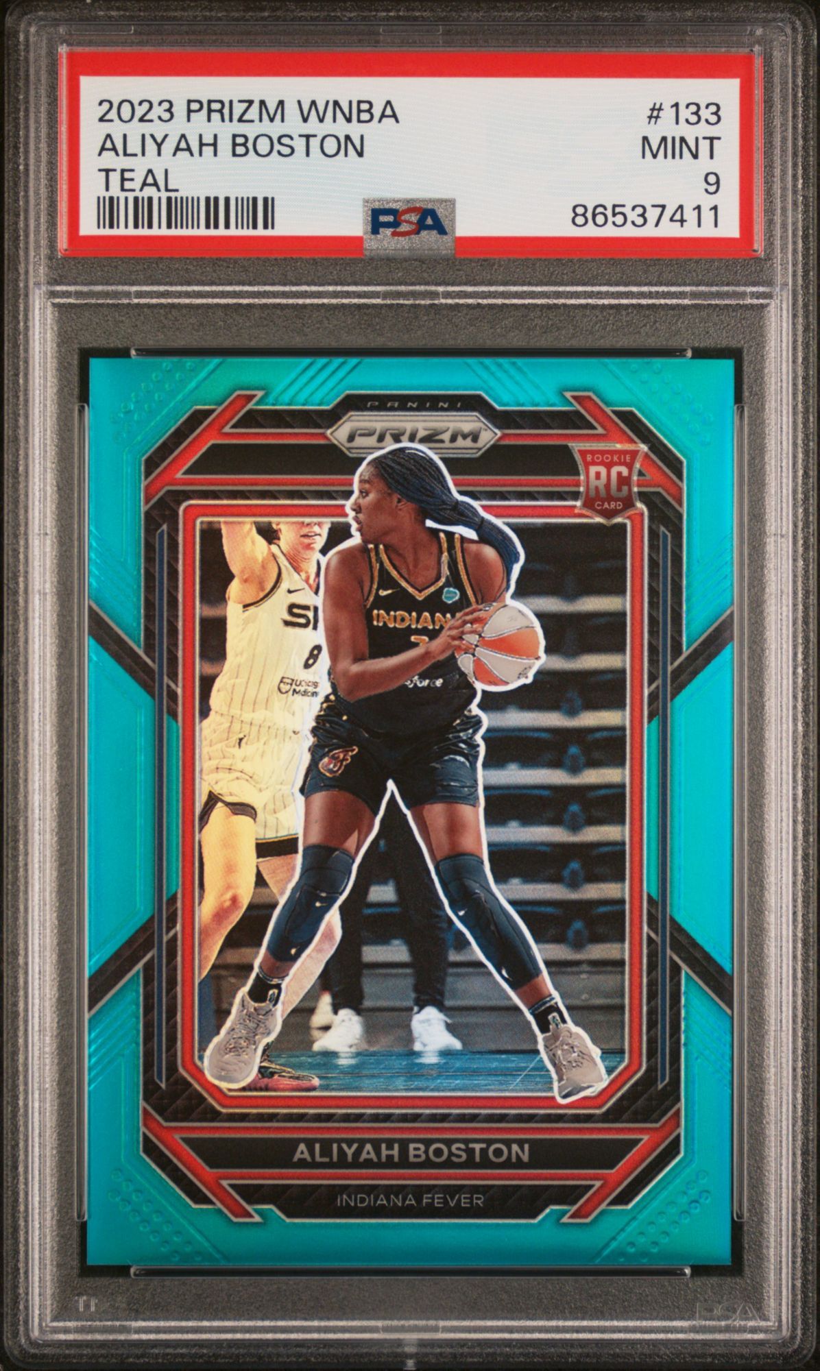 2023 Panini Prizm Wnba 133 Aliyah Boston Teal PSA 9 product image