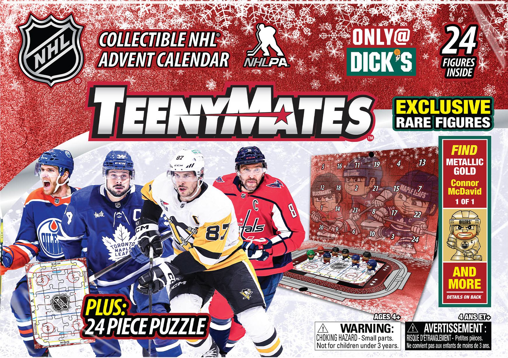 Party Animal NHL TeenyMates DSG Exclusive 2025 Advent Calendar - Rare Figures product image
