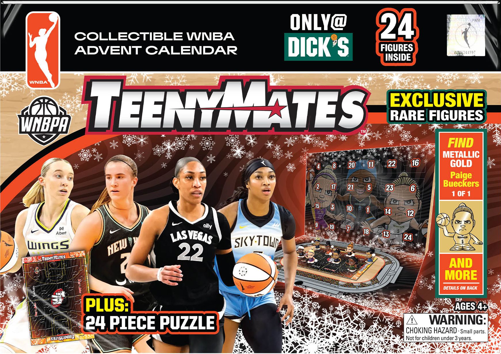 Party Animal WNBA TeenyMates DSG Exclusive 2025 Advent Calendar - Rare Figures product image