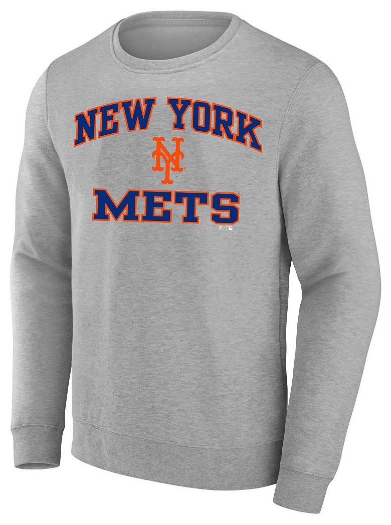 MLB Adult New York Mets Grey Big and Tall 'Heart N Soul MLB Adult New York Mets Grey Big and Tall 'Heart N Soul