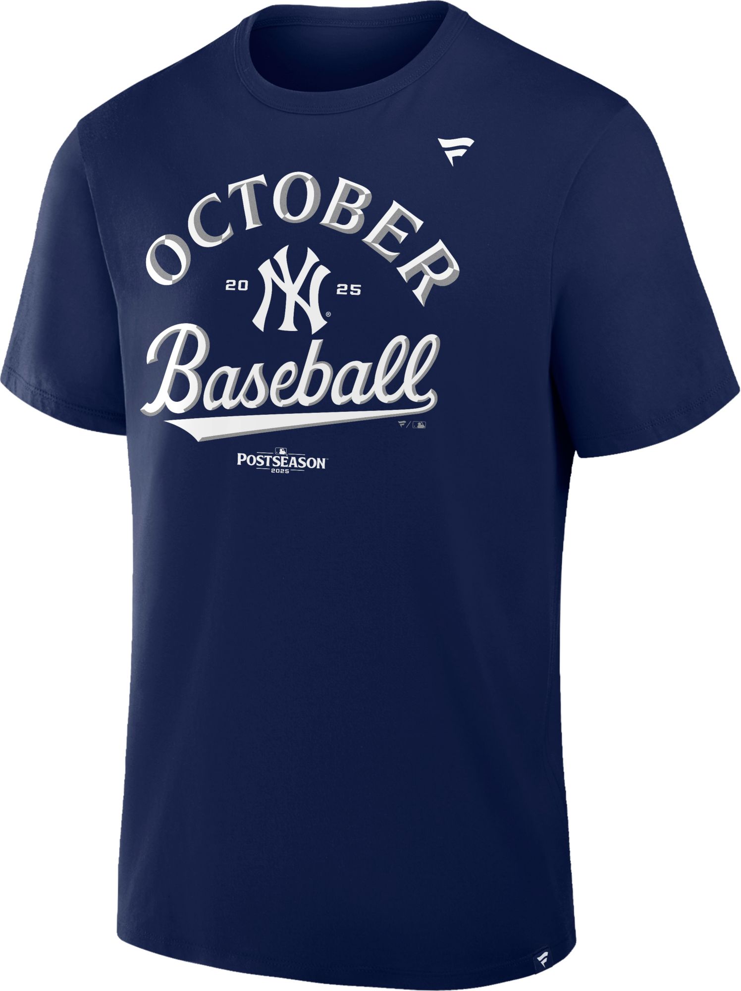 MLB Team Apparel Men's New York Yankees 'October Baseball' 2025 Postseason Participant Locker Room T-Shirt product image