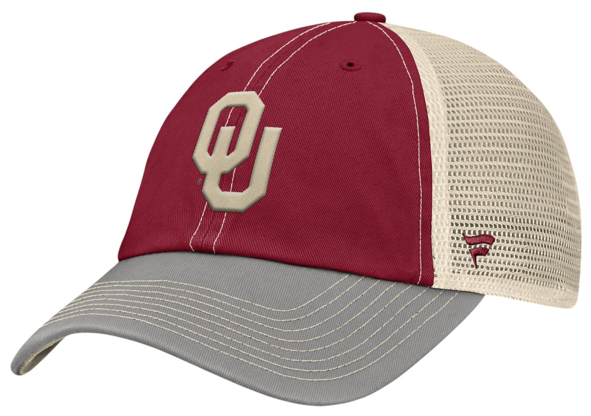 NCAA Adult Oklahoma Sooners Cardinal Adjustable Victory Evergreen Trailway Hat product image