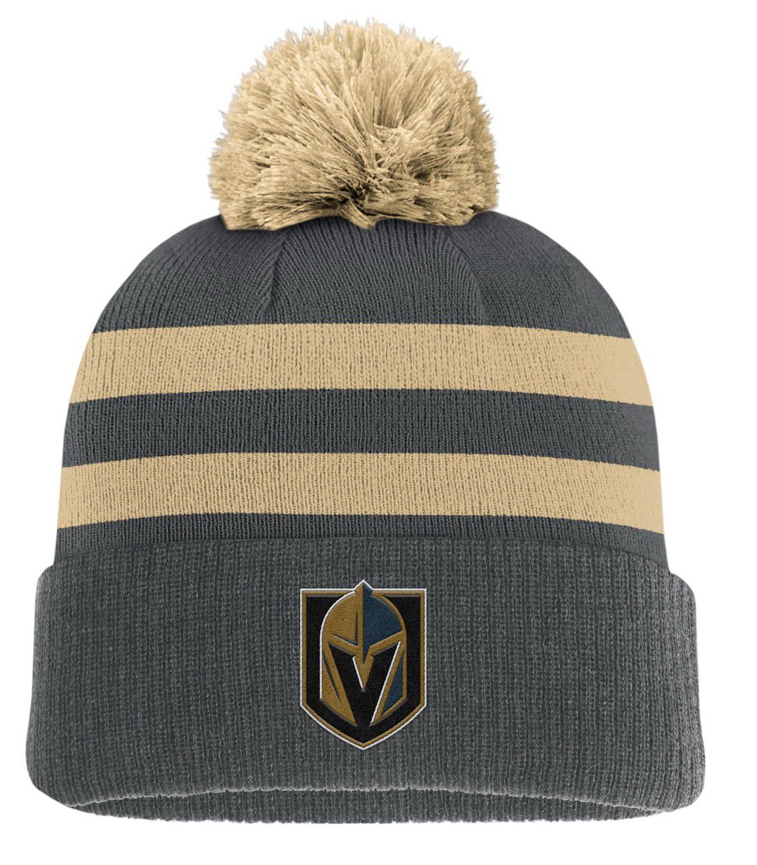 NHL Adult Vegas Golden Knights Grey Pom Knit Beanie product image