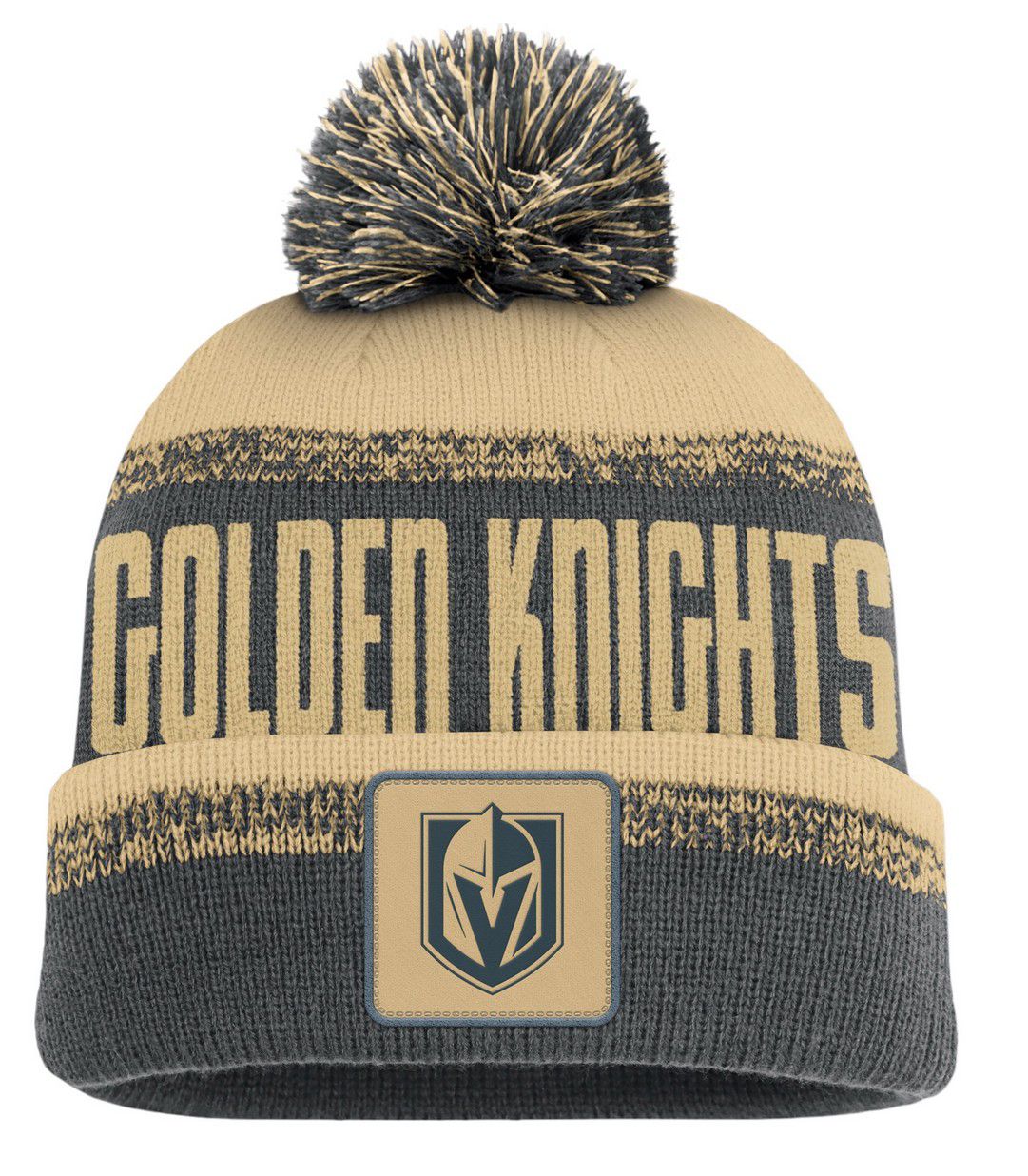 NHL Adult Vegas Golden Knights Grey Thrive Pom Knit Beanie product image
