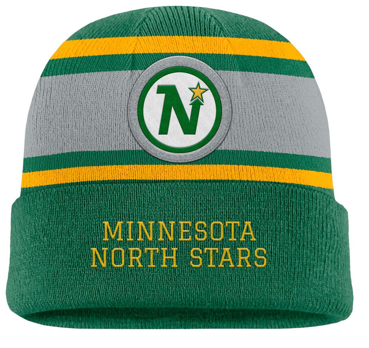 NHL Adult Minnesota North Stars Green Varsity Pom Knit Beanie product image