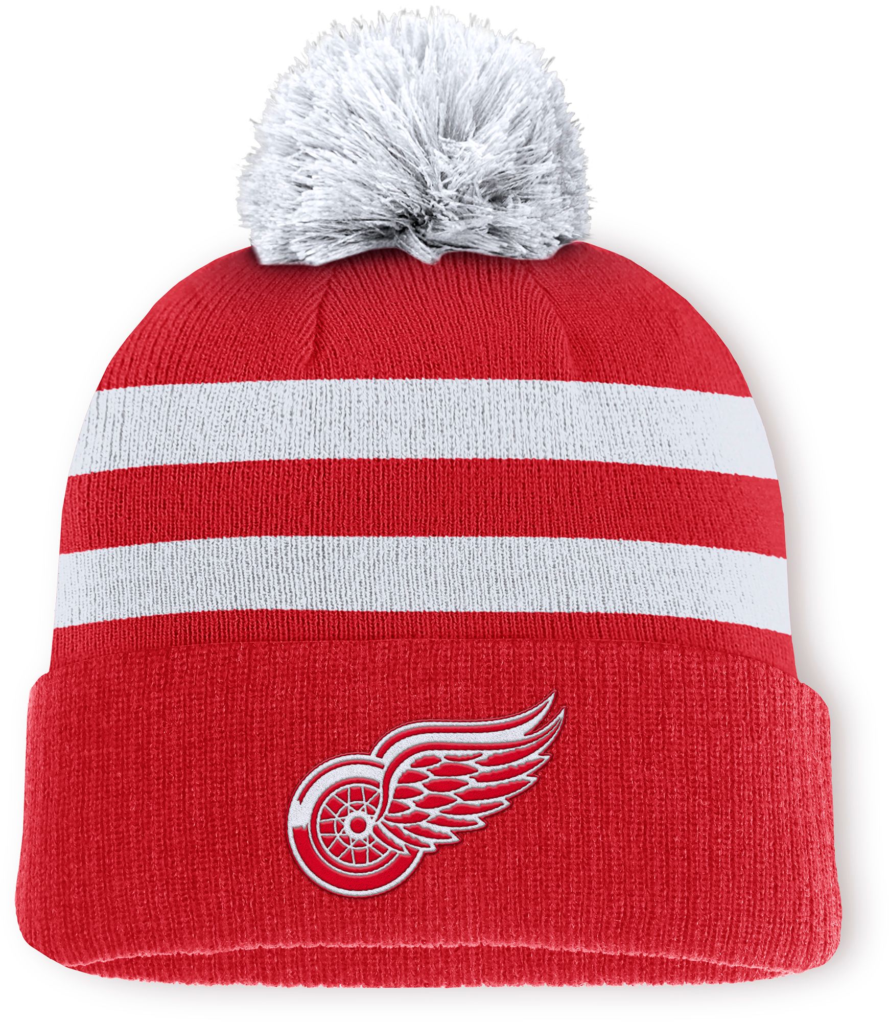 NHL Adult Detroit Red Wings Red Pom Knit Beanie product image