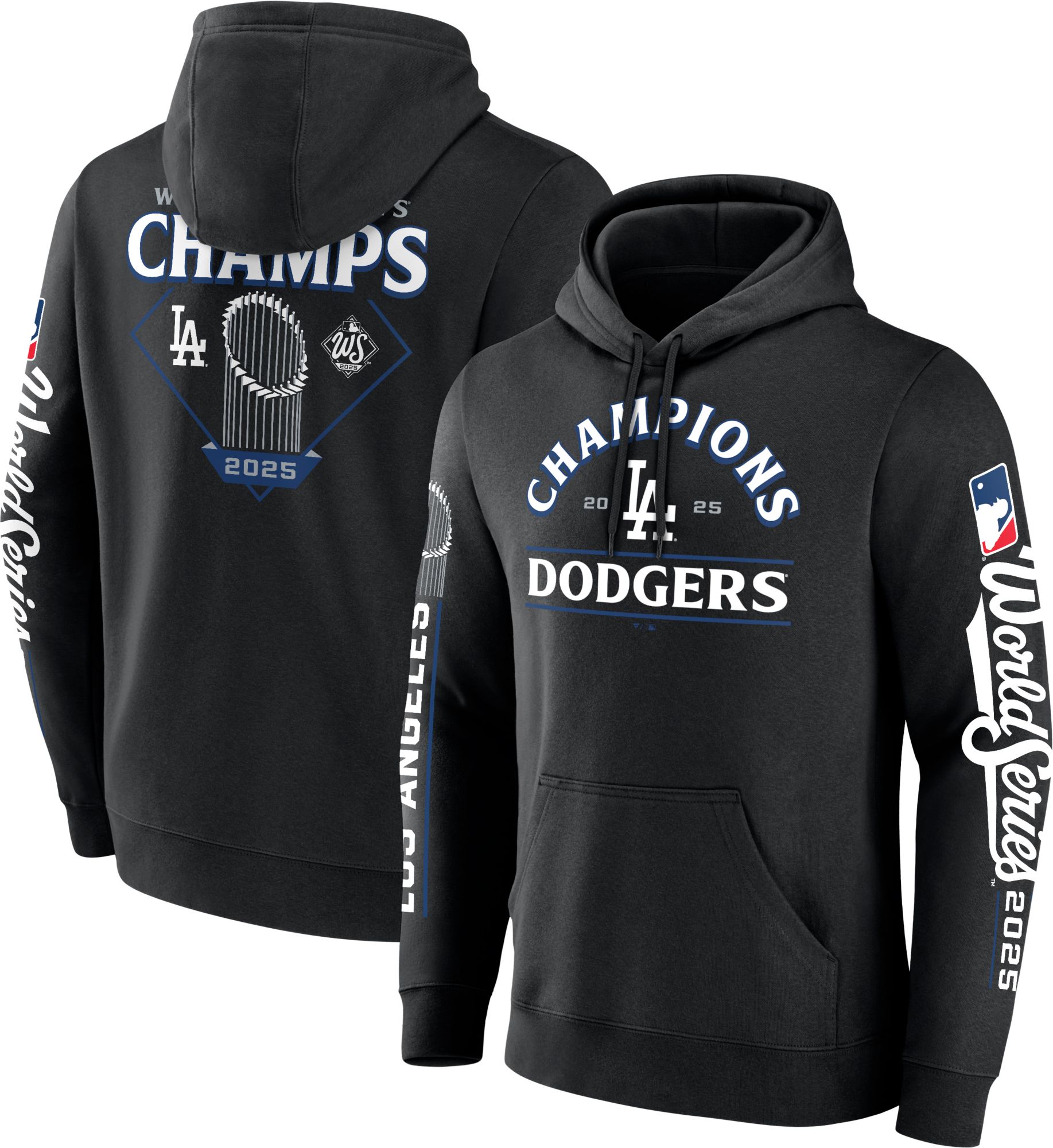 MLB Team Apparel Men's Los Angeles Dodgers 2025 World Series Champions Multi-Hit Hoodie product image