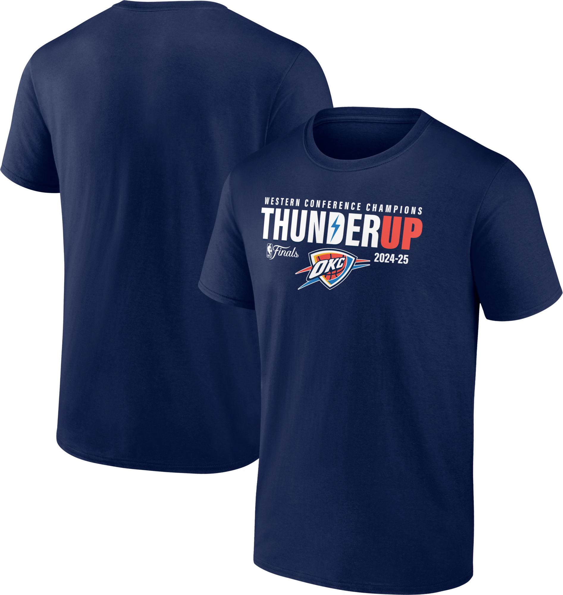 NBA Adult 2025 Western Conference Champions Oklahoma City Thunder Hometown T-Shirt product image