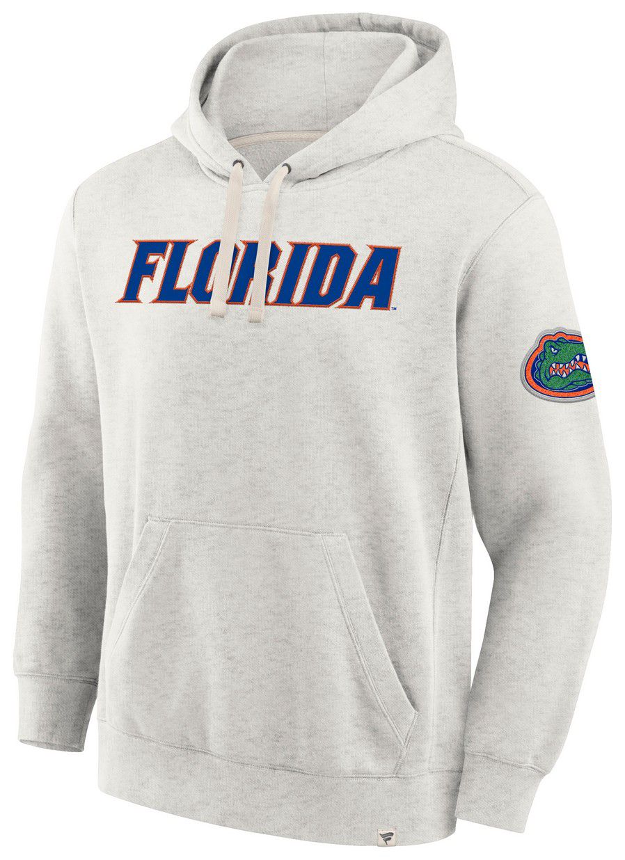 NCAA Men's Florida Gators Oatmeal Heritage Fleece Pullover Hoodie product image