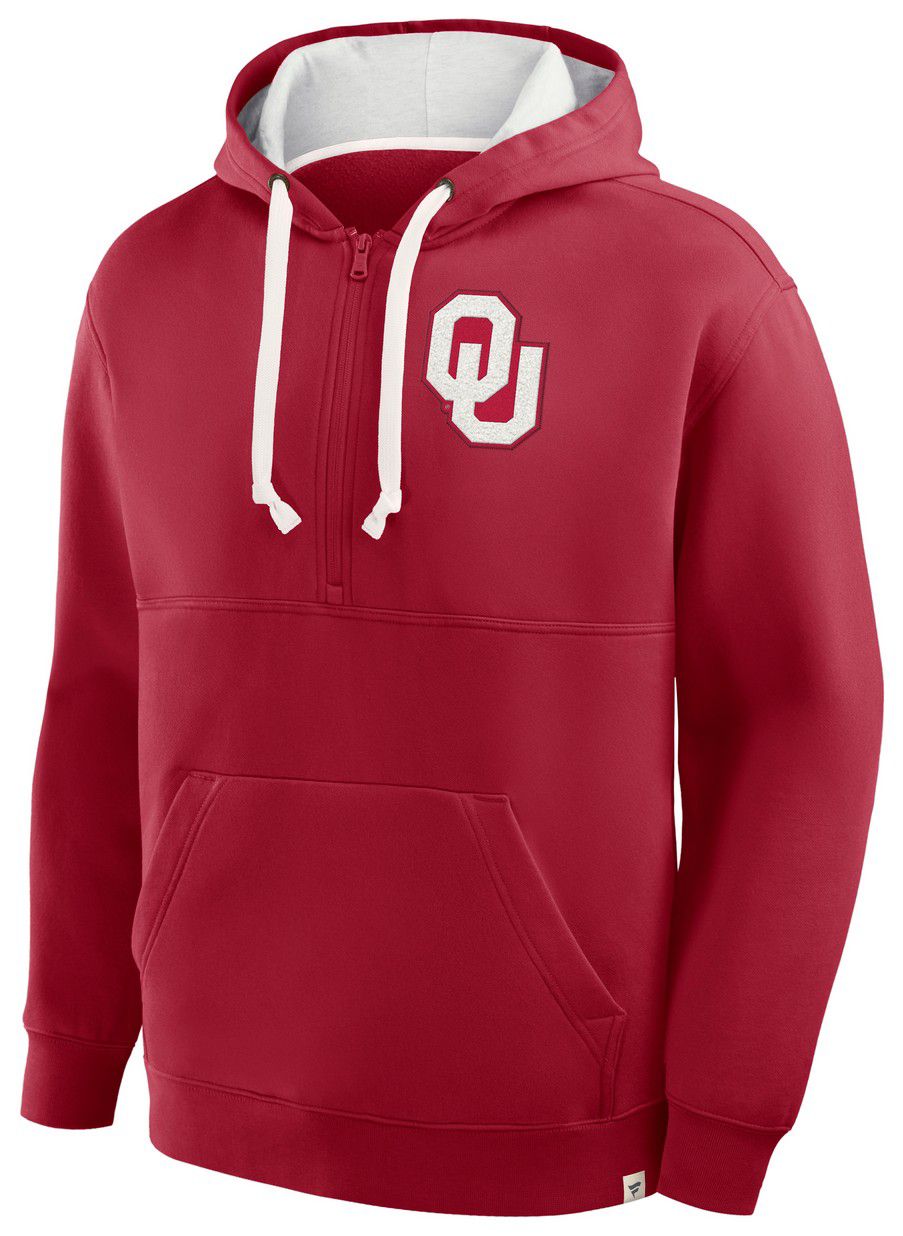 NCAA Men's Oklahoma Sooners Cardinal Quarter-Zip Hoodie product image