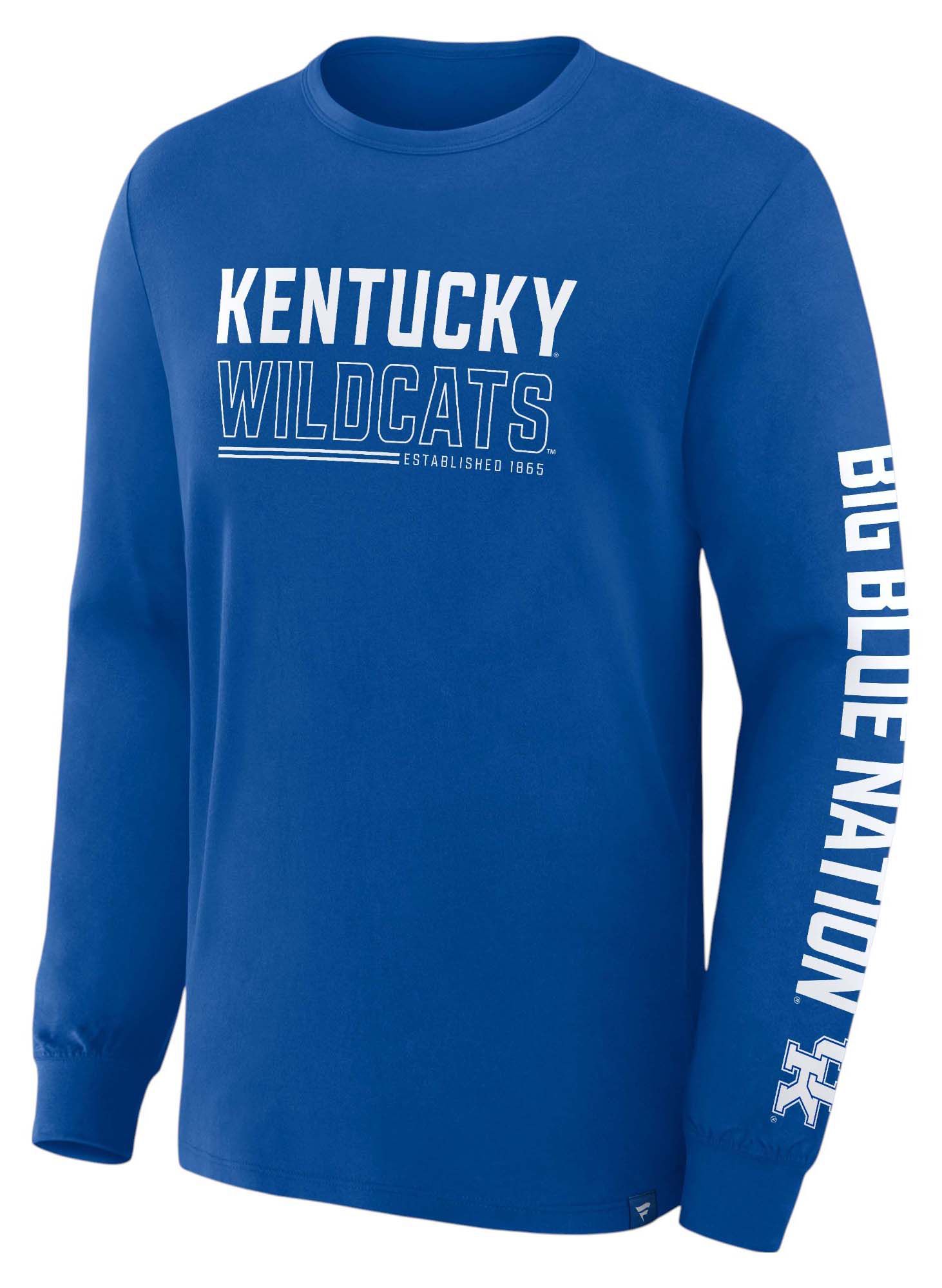 NCAA Men's Kentucky Wildcats Deep Royal Legacy Cotton Long Sleeve T-Shirt product image