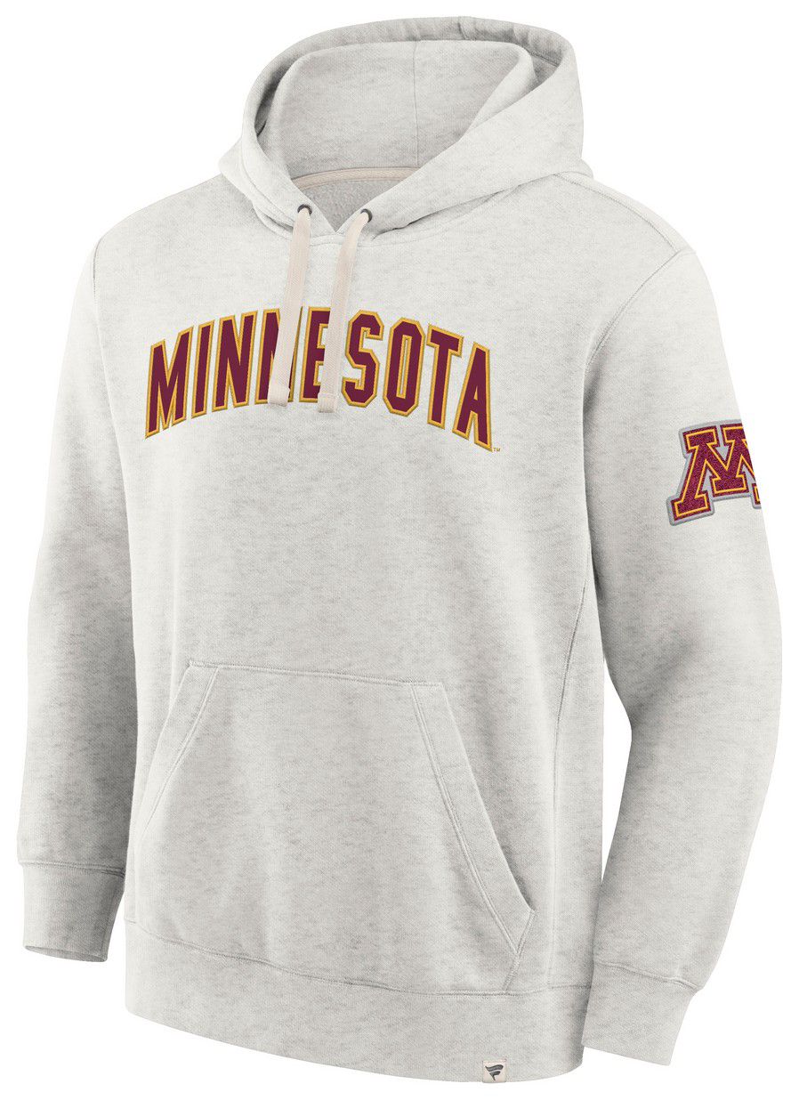 NCAA Men's Minnesota Golden Gophers Oatmeal Heritage Fleece Pullover Hoodie product image